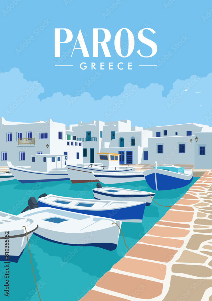 Obraz premium paros greece enjoy the landscape