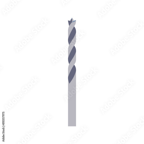 Brad Point Drill Bits for Woodworking Workshop and Project, Vector Flat Illustration Design