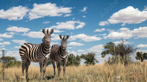 Zebra in nature habitat   Wildlife view