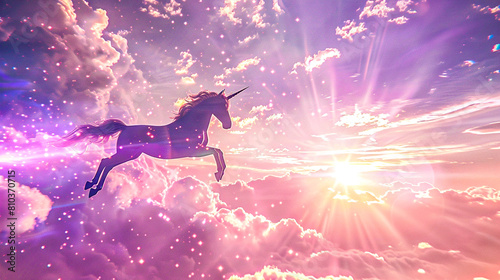                                           -a unicorn galloping through the light generative AI