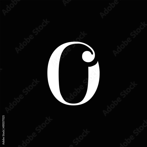 O letter logo, Letter O logo, O letter icon Design black background. Luxury O letter 