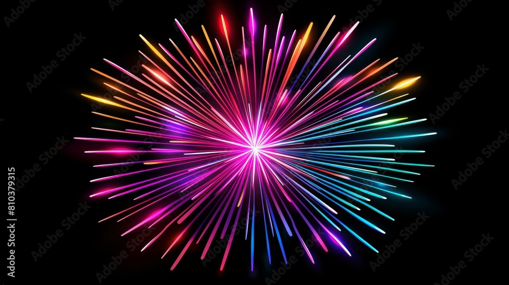 Vivid firework display lights up the sky with vibrant hues, Ai Generated Vivid firework display lights up the sky with vibrant hues, Ai Generated