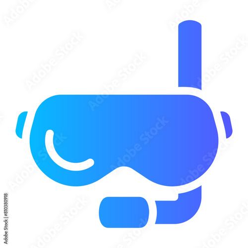 diving goggles gradient icon