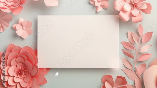 The background of  beautiful pink flowers paper 