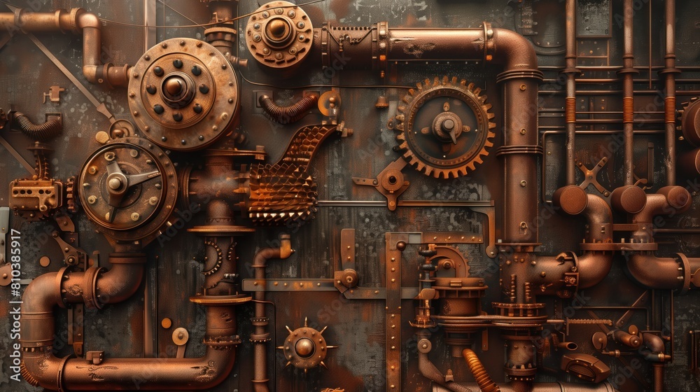 a steampunk-inspired industrial background texture a steampunk-inspired industrial background texture