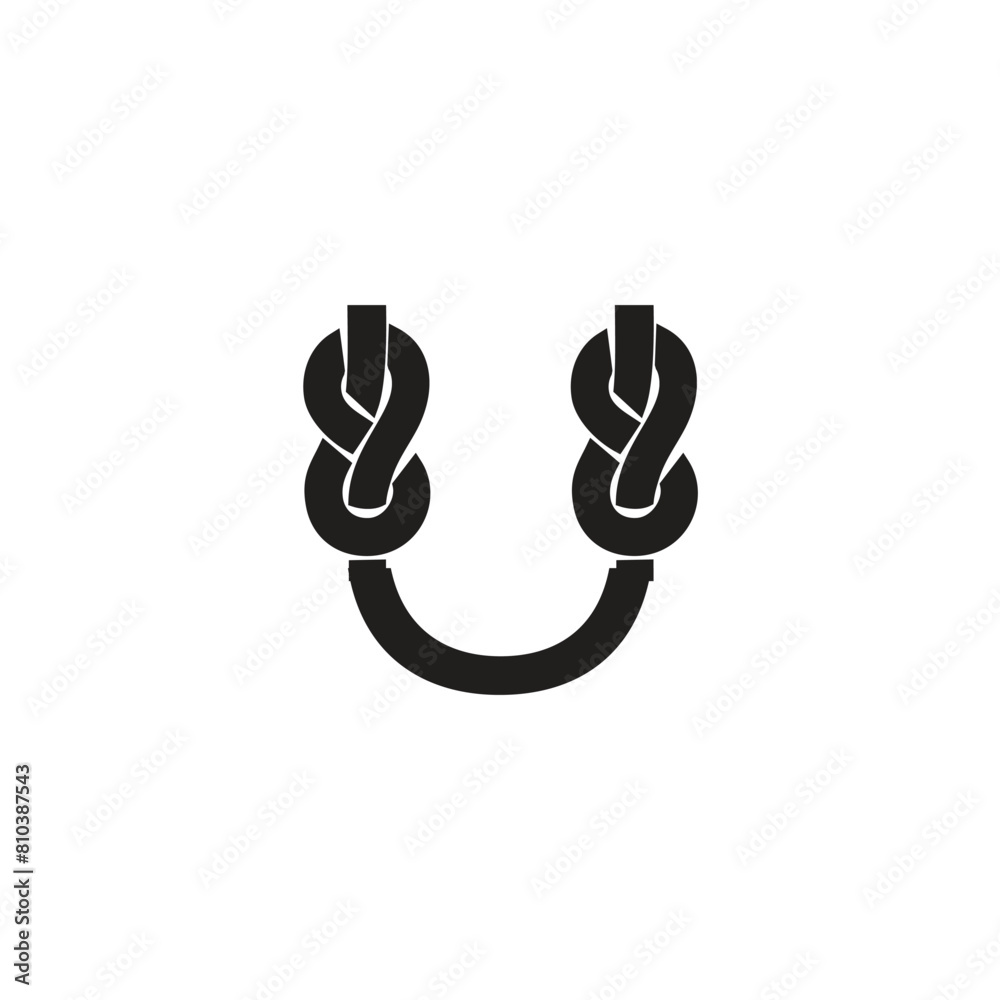 Letter U Rope logo icon vector template Letter U Rope logo icon vector template