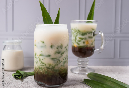 Es Cendol Dawet is a drink made from a mixture of sugar water, coconut milk and cendol. Usually topped with jackfruit or durian