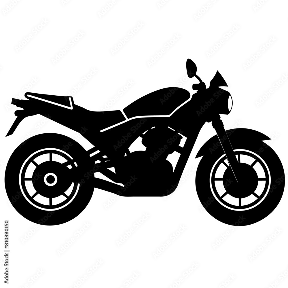 motorcycle vector silhouette isolated white background (17)