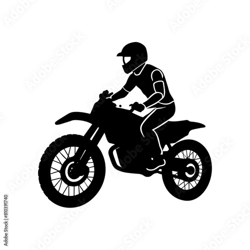 a minimal dirt bike isolated on a white background  29 