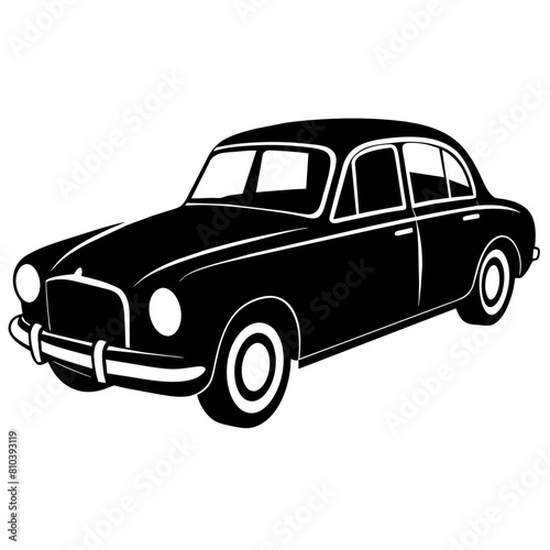 car silhouette illustration  silhouette vector isolated on a white background  11 