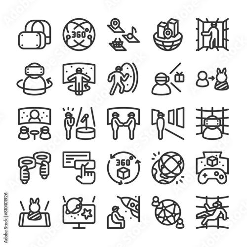 メタバース 仮想空間 アイコン セット