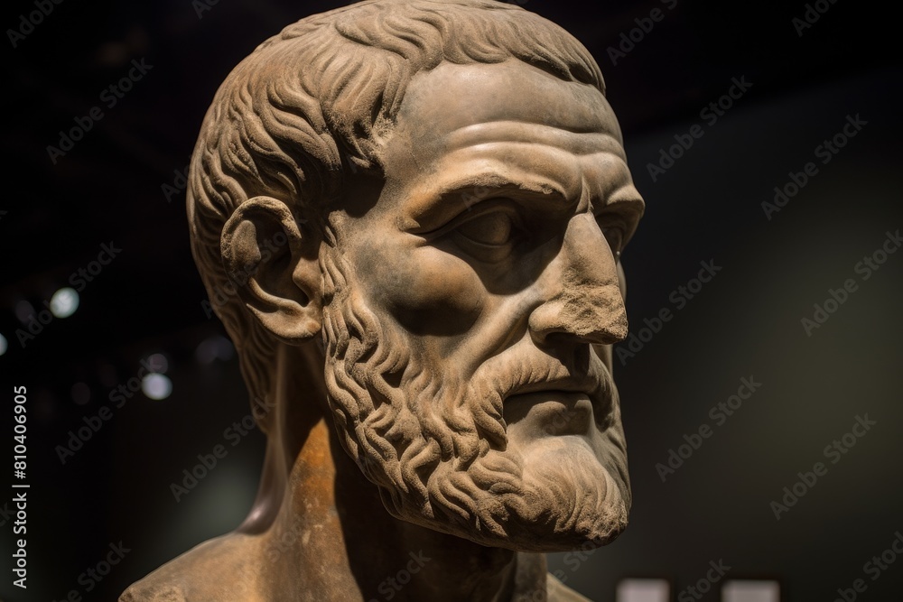Detailed sculpture of a bearded man's face Detailed sculpture of a bearded man's face