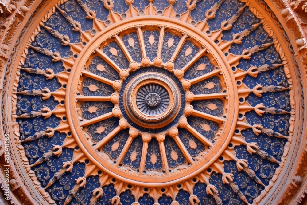 Ornate architectural detail with intricate patterns Ornate architectural detail with intricate patterns