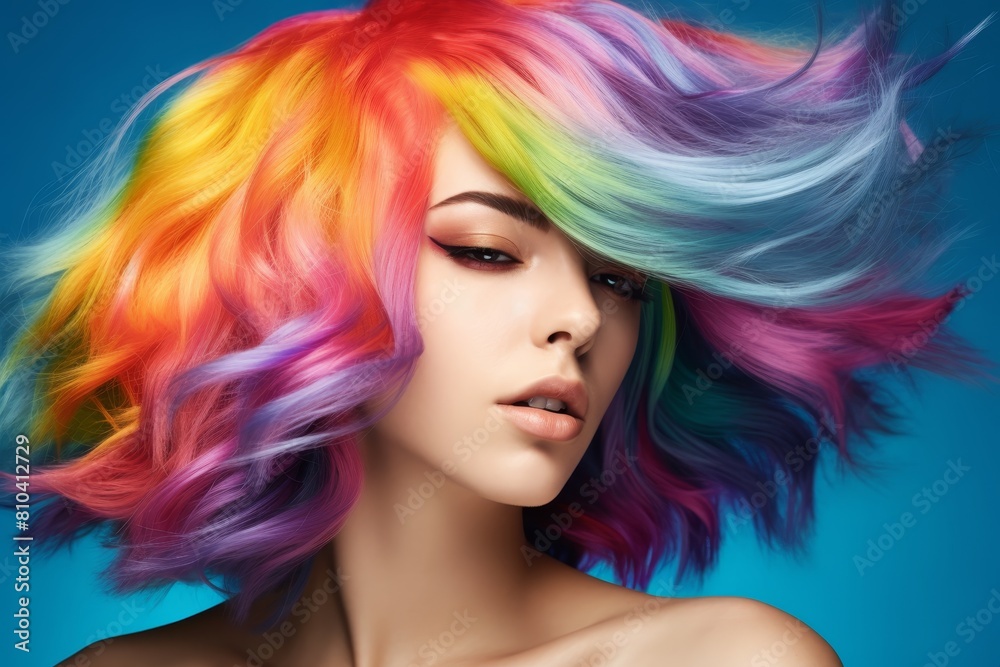 vibrant colorful hairstyle vibrant colorful hairstyle