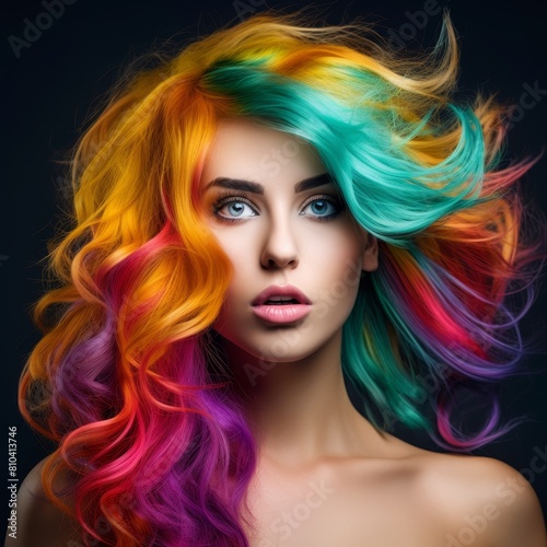 vibrant colored hair