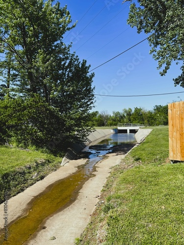 Outdoor Stormwater Channel Drainage Ditch 