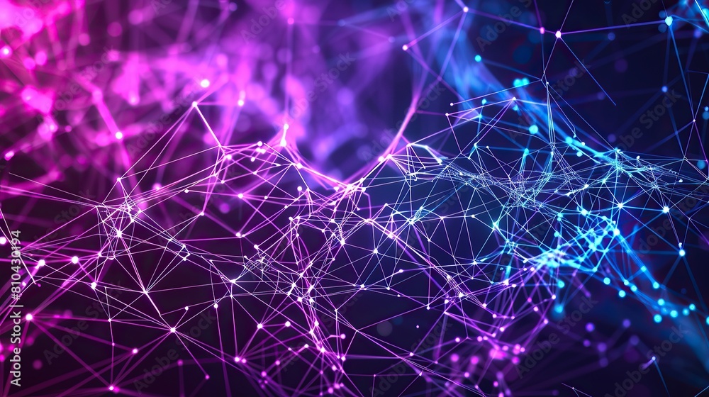 A futuristic plexus of vibrant purple and blue connections sprawling across a shadowy background with the lines resembling digital smoke specifically designed to include a text box in the center A futuristic plexus of vibrant purple and blue connections sprawling across a shadowy background with the lines resembling digital smoke specifically designed to include a text box in the center