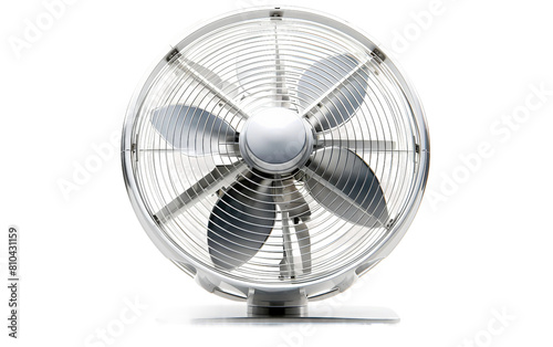 Portable Desk Fan Isolated On Transparent Background PNG.