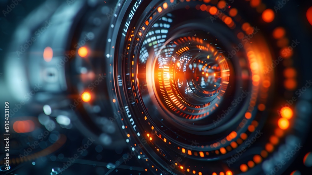 A closeup of the camera lens captures the sharp focus and intricate details that make up each frame in high-definition video production. A closeup of the camera lens captures the sharp focus and intricate details that make up each frame in high-definition video production.
