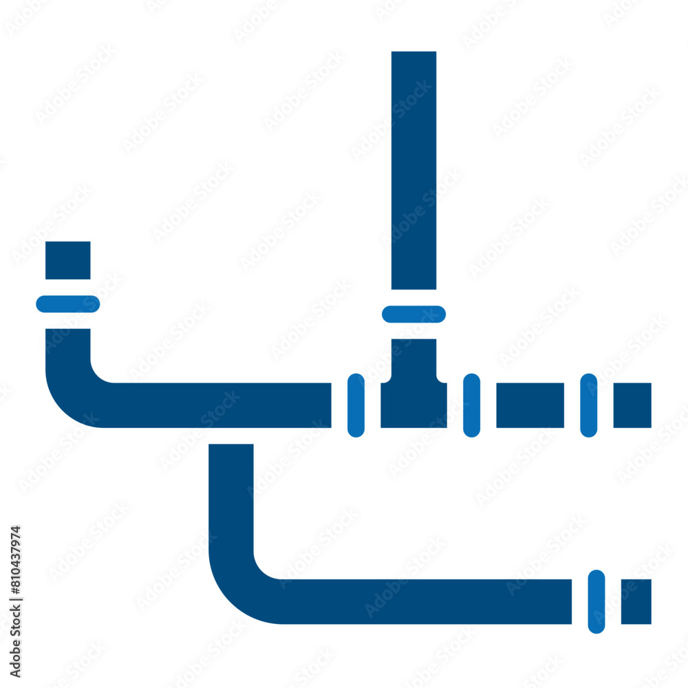 Obraz premium Plumbing Pipes icon