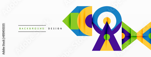 A symmetrical and colorful logo design featuring a ferris wheel pattern with electric blue, magenta, and rectangle shapes. The font adds artistic flair to this unique symbol