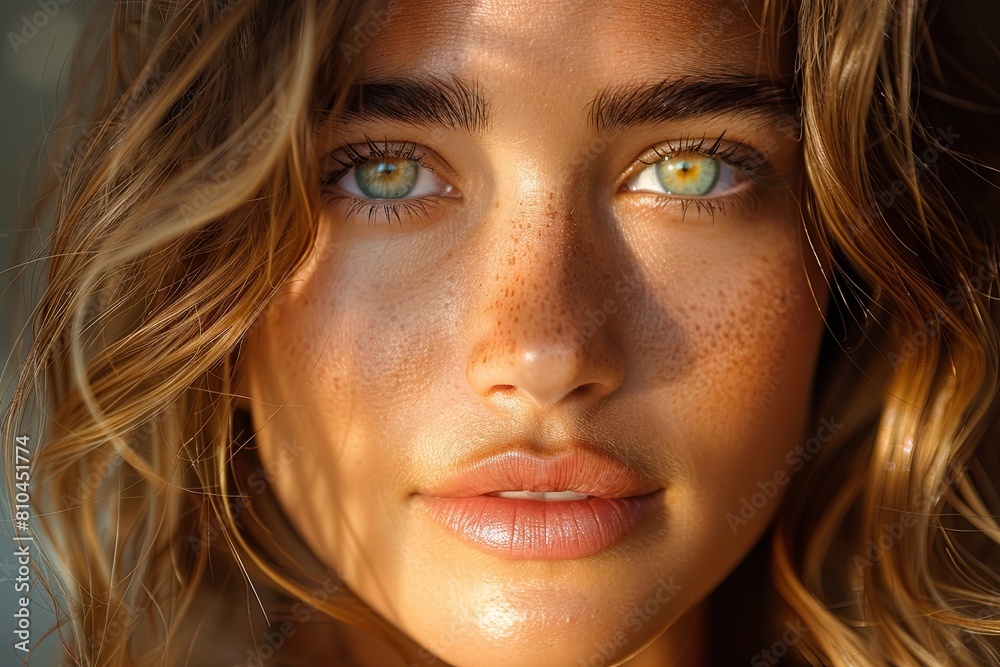Stunning Moody Full Face Portrait with Captivating Lighting