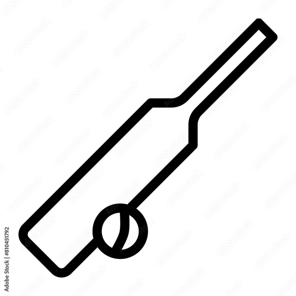Cricket Bat Icon Cricket Bat Icon