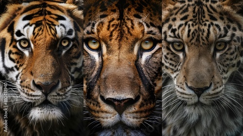 Powerful Wild Cats Portrait Collection 