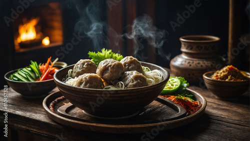 traditional Indonesian meatballs