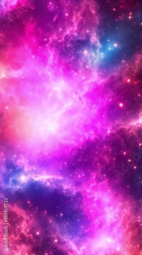 A colorful animated space nebula background Created with some elements made