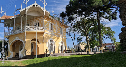 Quadro em tela Palácio Belvedere, no Alto de São Francisco, centro histórico da cidade de Curit