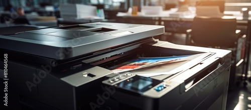 close up of a copier for scanning printed documents