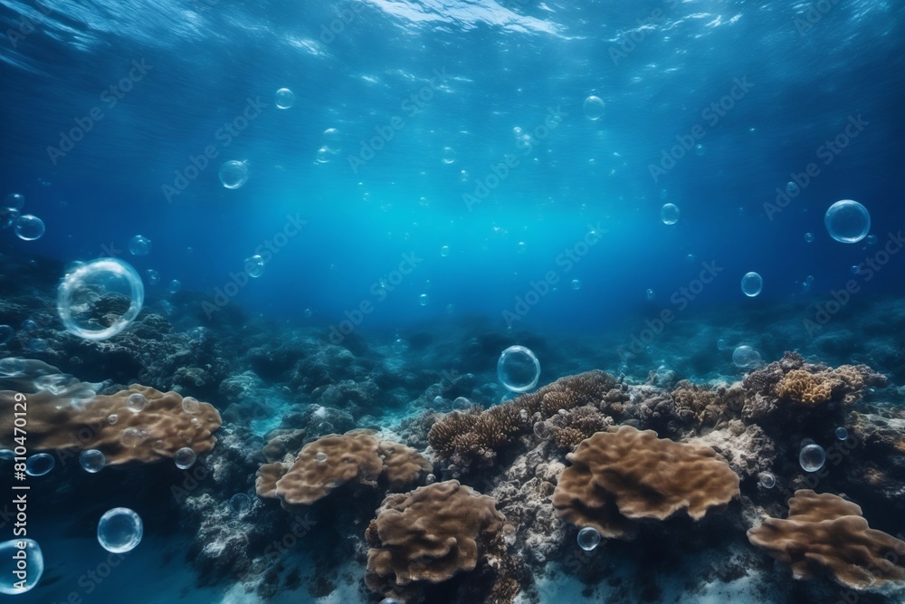 Fototapeta premium Majestic Maritime: Gentle Waves in the Distance