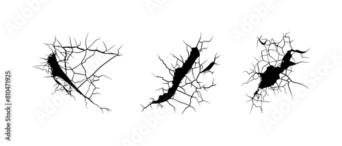 doodle crack wall, crack illustration