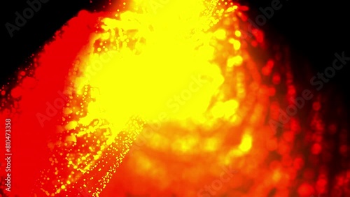 Gold light and dust. Computer generated 3d render