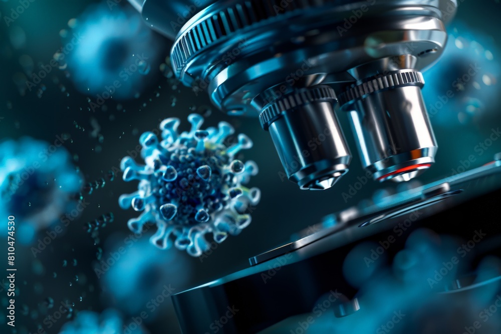 Health : microscopic view of virus Health : microscopic view of virus