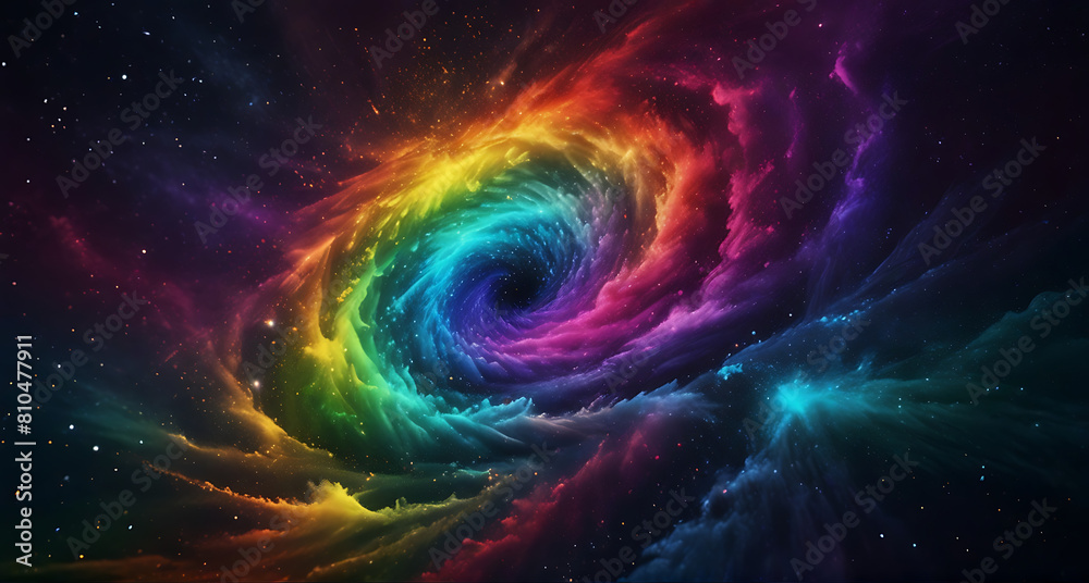 Cosmic spirutal abstract background with vortex 