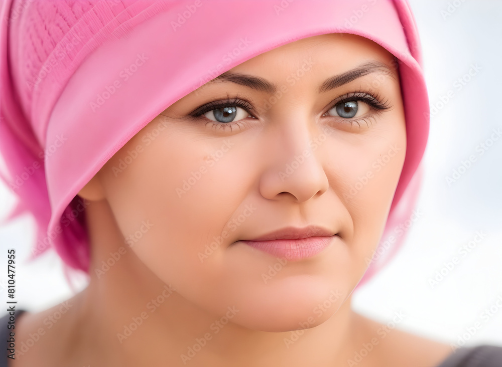 A middle-aged breast cancer woman A middle-aged breast cancer woman