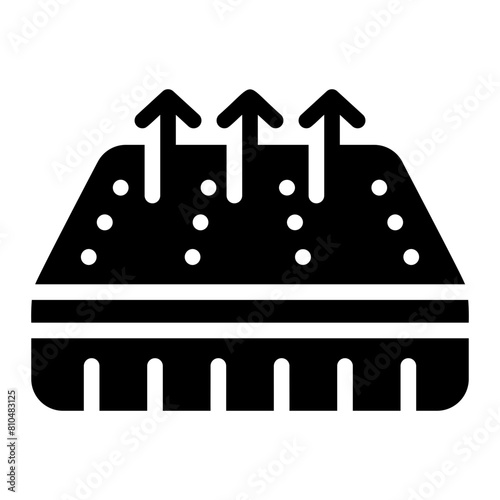 air mattress Solid icon