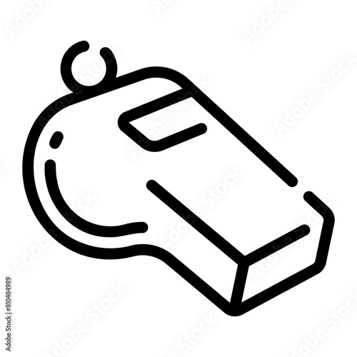 whistle Line Icon