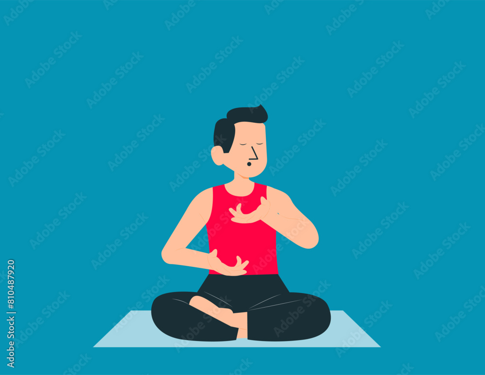 Good mental health yoga lifestyle and self care vector Good mental health yoga lifestyle and self care vector