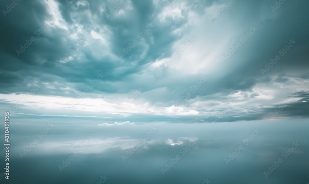 stillness of solar panels with the motion of passing clouds