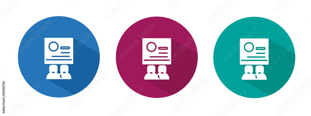 Icon for teamwork vector illustration in flat. Icon for teamwork vector illustration in flat.