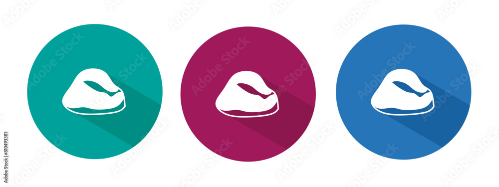 Icon for rock vector illustration in flat. Icon for rock vector illustration in flat.