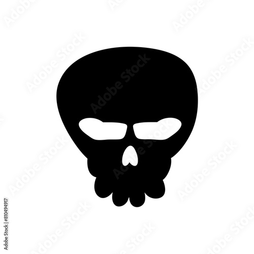 skull silhouette illustration