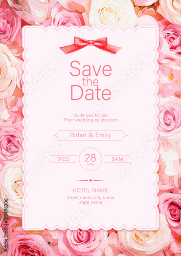 Minimal Wedding Invitation Set
