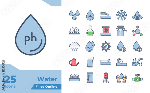 Water Filled Color Icons