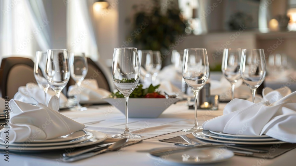 Elegant Minimalist Dining Table Setting Elegant Minimalist Dining Table Setting