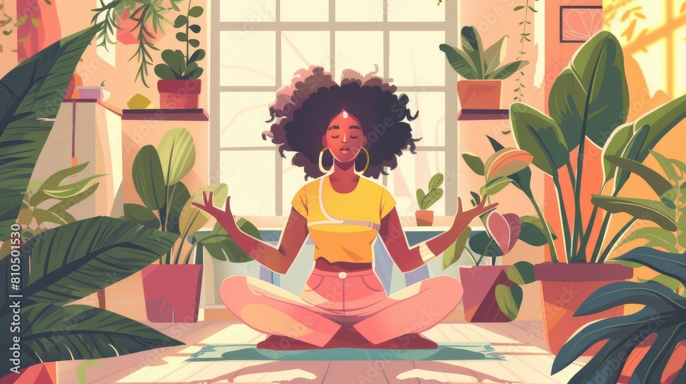 Health and Wellness Lifestyle Illustration Health and Wellness Lifestyle Illustration