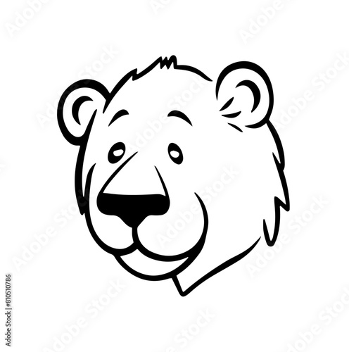 Cute Cartoon Bear Face Graphic